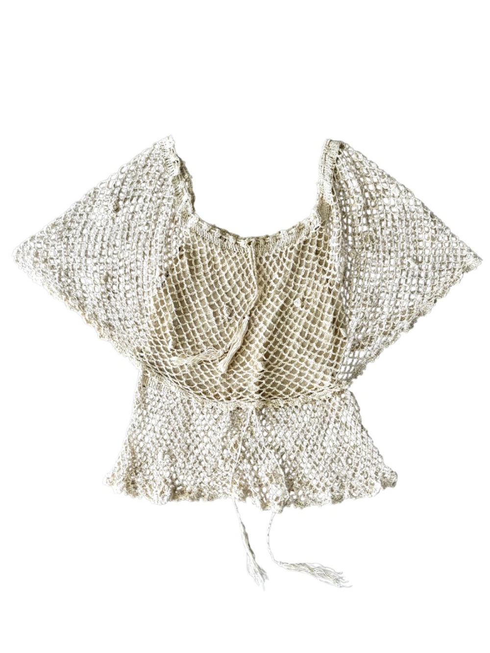 Cream Crochet Top
